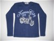 longsleeve in kobalt met motor in mt 110/116 - 1 - Thumbnail