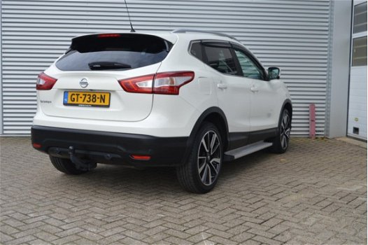 Nissan Qashqai - 1.6 TURBO DIESEL 130PK TEKNA NAVI AIRCO LEDER AUTOMAAT - 1