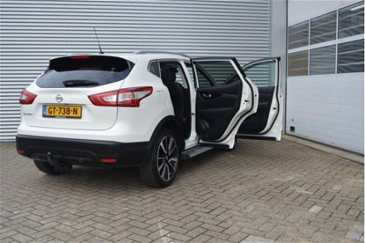 Nissan Qashqai - 1.6 TURBO DIESEL 130PK TEKNA NAVI AIRCO LEDER AUTOMAAT - 1