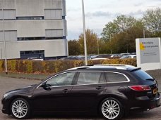 Mazda 6 Sportbreak - 2.0 S-VT Business Plus automaat, bj.2009, wijnrood, climate, leder, navigatie,