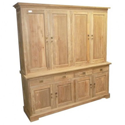 Dichte Woonkamer teak hout buffetkast 200cm breed - nr. 1