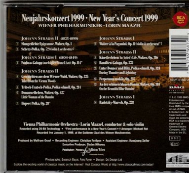 CD Nieuwjaars concert 1999 - Lorin Maazel - 2