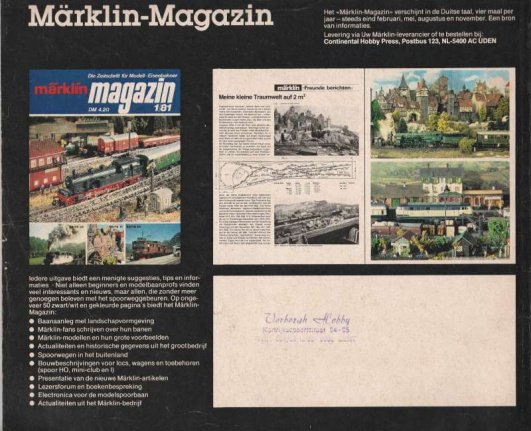 cataloog Märklin - op 3 sporen 1981 + nieuw in 81 & 82 - Afbeelding 4