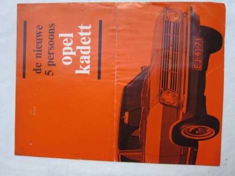 Introductie Brochure OPEL KADETT (jaren 60) - 1