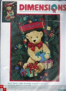 SALE DIMENSIONS BORDUURPAKKET TED E.BEAR GIFT STOCKING (SOK)