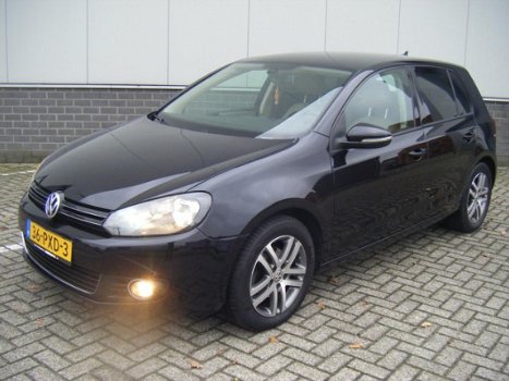 Volkswagen Golf - 1.6 TDI Highline BlueMotion Zwart Full leder NL - 1