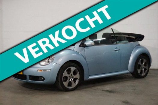 Volkswagen New Beetle Cabriolet - 1.6 Turijn Comfort ✔ Sportief ✔ Nieuwe APK ☎ - 1