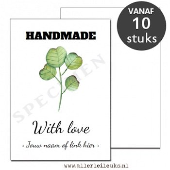 Persoonlijke handmade kaarten eigen tekst - 10 stuks - 1