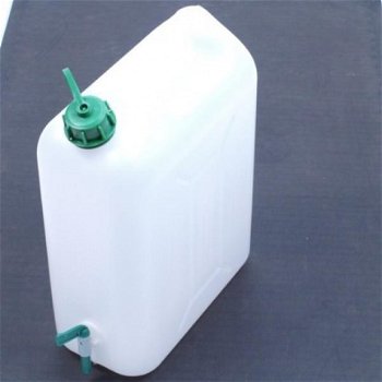 Jerrycan Wit 10 Liter + Kraan - 1