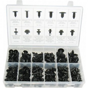 Bekleding clips assortiment 192 delig - 1