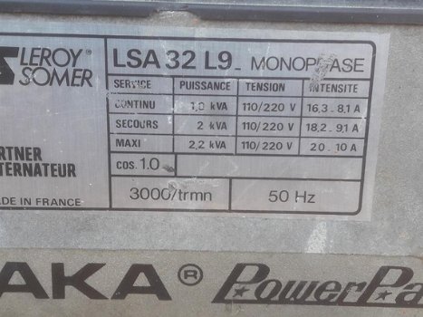 Generator aggeregaat kawasaki 2000 watt - 5