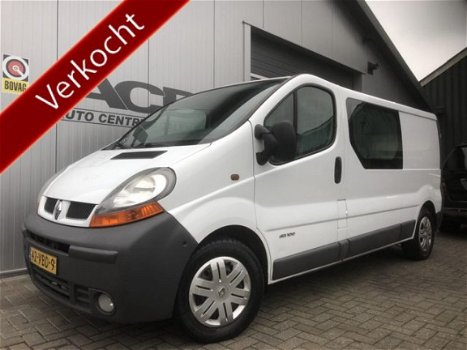 Renault Trafic - 1.9 dCi DUBBEL CABINE 6 PERS / L2 H1 / AIRCO / EX BTW / RIJKLAARPRIJS - 1