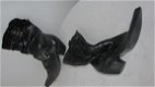 26-1611 Prachtige Zwarte Leren Laarzen Maat 38 - 1 - Thumbnail