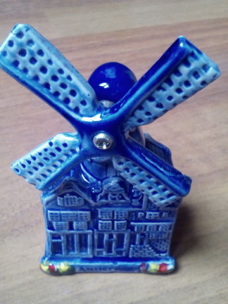 set van 5x Delfts Blauw molens - nieuw - Afbeelding 5