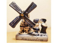 set van 5x Delfts Blauw molens - nieuw - Afbeelding 2