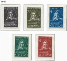 Nederland - Kinderzegels 1941 - NVPH 397#401 - Serie - Postfris