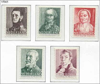 Nederland - Zomerzegels - 1941- NVPH 392#396 - Serie - Postfris - 1
