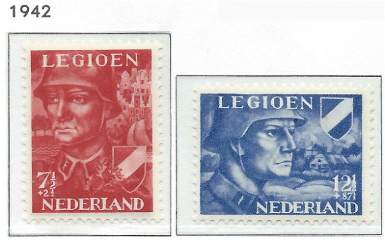 Nederland - Voorzieningsfonds Nederlands Legioen - 1942 - NVPH 402#403 - Serie - Postfris - 1