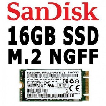 SanDisk 16GB M.2 & mSATA 6G SSD | SATA & IDE Converters - 1