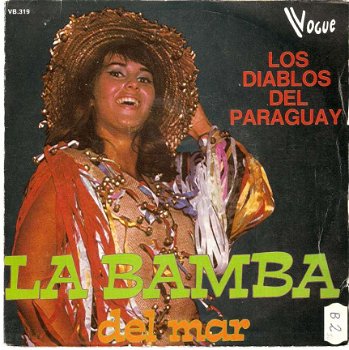 singel Los Diablos del Paraguya - La bamba / Del mar - 1