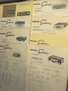 Ordner Vintage Brochures en Service Documentatie AUTORADIO's (D215)