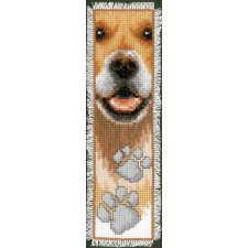 Borduurpakket Boekenlegger/bladwijzer " HOND" NIEUW !