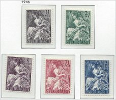 Nederland - Nationale Hulpzegels - 1946 - NVPH 449#453 - Serie - Postfris