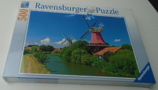 RAVENSBURGER ORIGINAL QUALITY PUZZLE WINDMOLEN ROMANTIEK 500 stuks NIEUW - 1