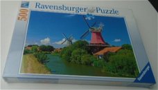 RAVENSBURGER ORIGINAL QUALITY PUZZLE WINDMOLEN ROMANTIEK 500 stuks NIEUW