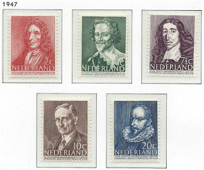 Nederland - Zomerzegels - 1947 - NVPH 490#494 - Serie - Postfris - 1