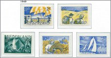 Nederland - Zomerzegels - 1949 - NVPH 513#517 - Serie - Postfris