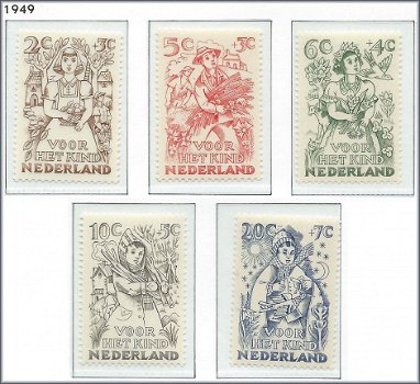 Nederland - Kinderzegels - 1949 - NVPH 544#548 - Serie - Postfris - 1