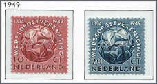 Nederland - 75 Jaar UPU - 1949 - NVPH 542#543 - Serie - Postfris