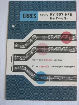 ERRES KY557 HFS Radio introductie brochure 1955 (D113) - 0