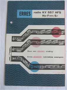 ERRES KY557 HFS Radio introductie brochure 1955 (D113)