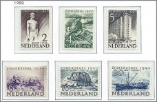 Nederland - Zomerzegels - 1950 - NVPH 550#555 - Serie - Postfris