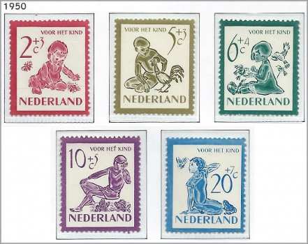 Nederland - Kinderzegels - 1950 - NVPH 563#567 - Serie - Postfris - 1