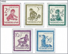 Nederland - Kinderzegels - 1950 - NVPH 563#567 - Serie - Postfris