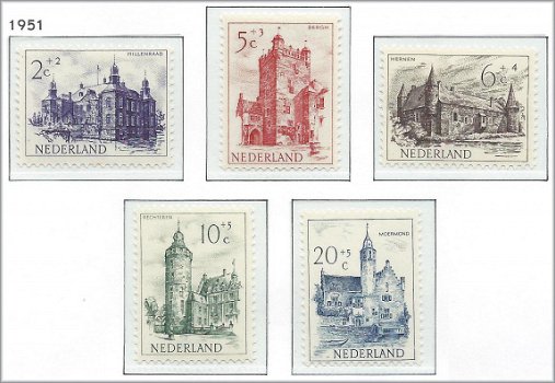 Nederland - Zomerzegels - 1951 - NVPH 568#572 - Serie - Postfris - 1