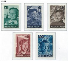 Nederland - Kinderzegels - 1951 - NVPH 573#577 - Serie - Postfris