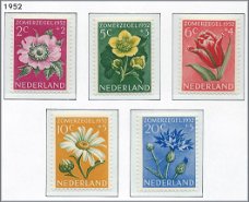 Nederland - Zomerzegels 1952 - NVPH 583#587 - Serie - Postfris