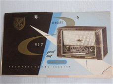 Antieke NORDMENDE radio brochure 1954 / 1955 (D148)