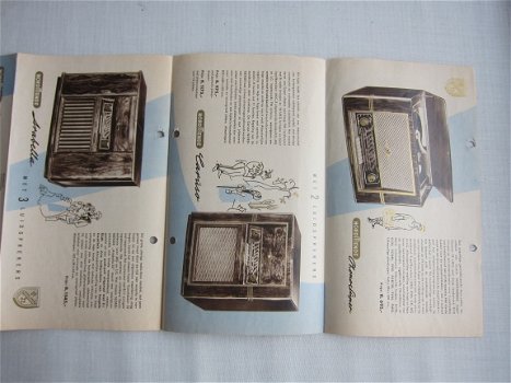 Antieke NORDMENDE radio brochure 1954 / 1955 (D148) - 4