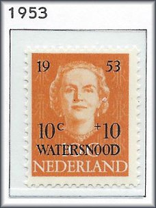 Nederland - Watersnood 1953 - NVPH 601 - Serie - Postfris
