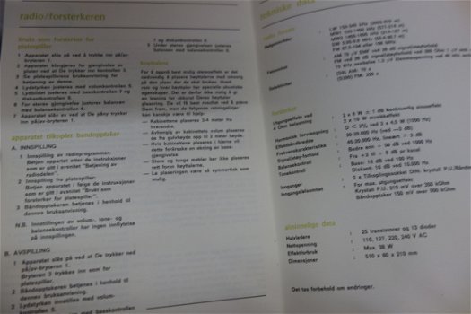 Antieke PHILIPS RH701 guide handleiding 1973 (D243) - 6