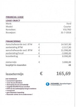 Ford Transit Courier - Trend Duratorq Euro 6.2 75pk Airconditioning Cruisecontrol Lichtmetalenwielen - 1