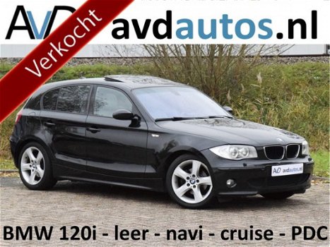 BMW 1-serie - 120i High Executive automaat / eerste eigenaar / navigatie / leer / glazen schuifdak / - 1