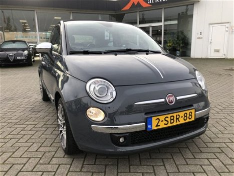 Fiat 500 C - 0.9 TwinAir Lounge Xenon Climate Leder Bluetooth Pdc - 1