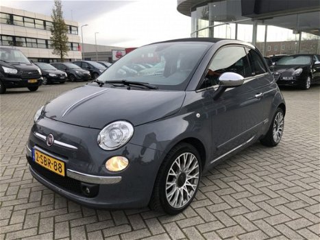 Fiat 500 C - 0.9 TwinAir Lounge Xenon Climate Leder Bluetooth Pdc - 1