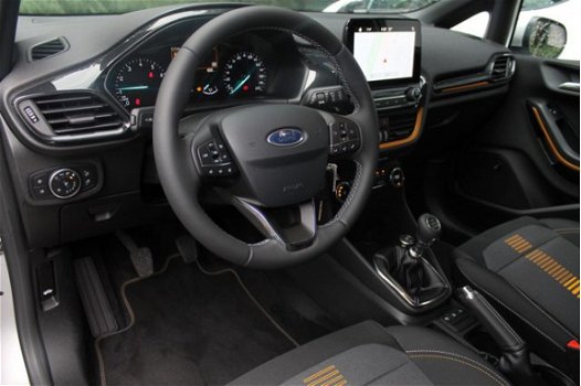 Ford Fiesta - 1.0EB 100PK ACTIVE 5D | NAVI | VOORRUITVERW | CLIMA | DAKRAILS ZWART | PASS - 1